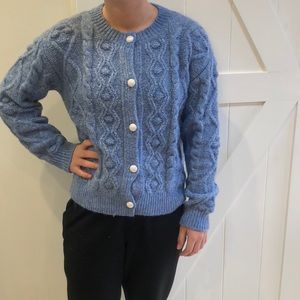 NWT CLOTH by Design Blue cardigan sweater
